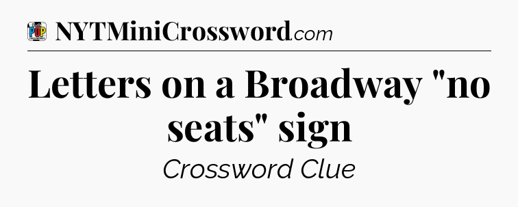 Letters on a Broadway 