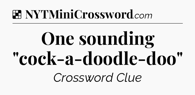 Solution: One sounding 