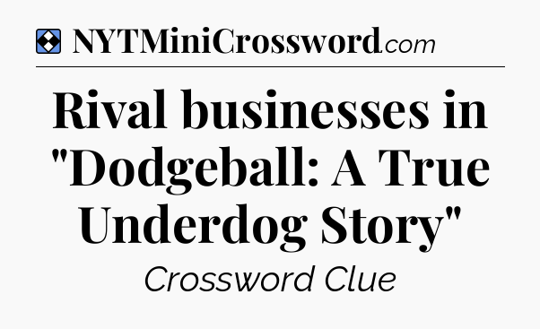 Solution: Rival businesses in 