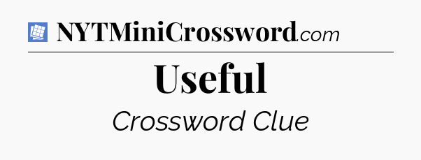Useful Puzzle Page Crossword Clue