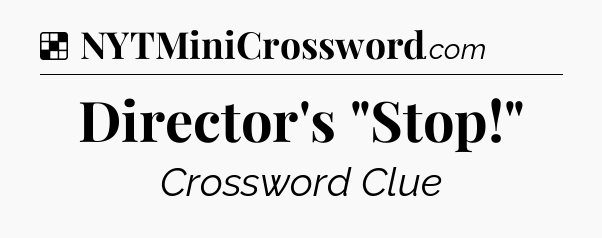 Solution: Director's 