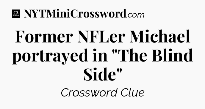 Former NFLer Michael portrayed in 