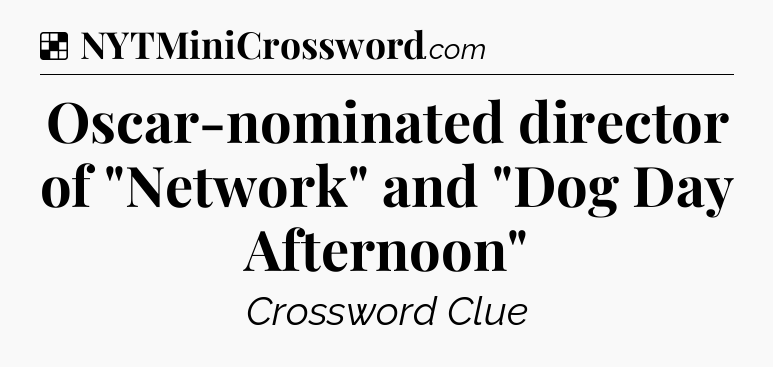 Solution: Oscar-nominated director of 