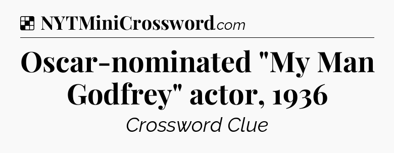 Solution: Oscar-nominated 