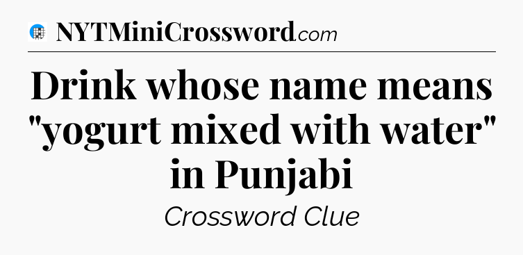 Drink whose name means 