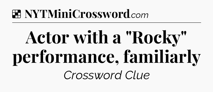 Solution: Actor with a 