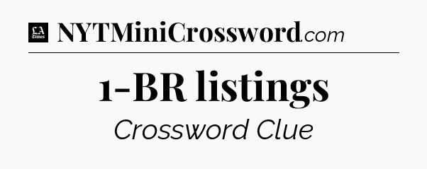 1-BR listings - LA Times Crossword
