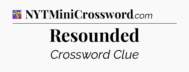 Resounded Codycross
