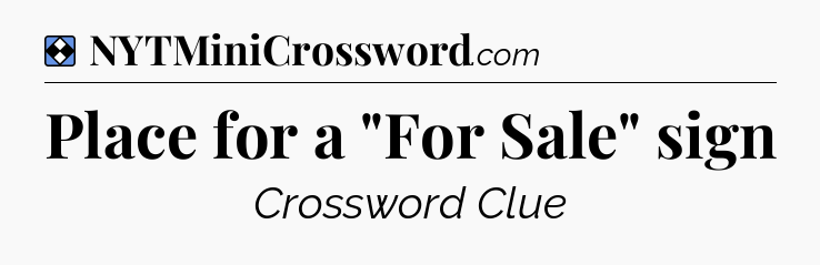 Solution: Place for a 