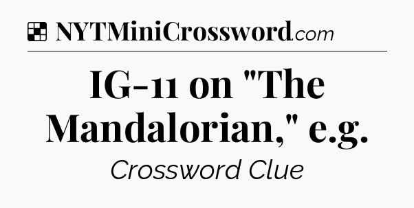 Solution: IG-11 on 