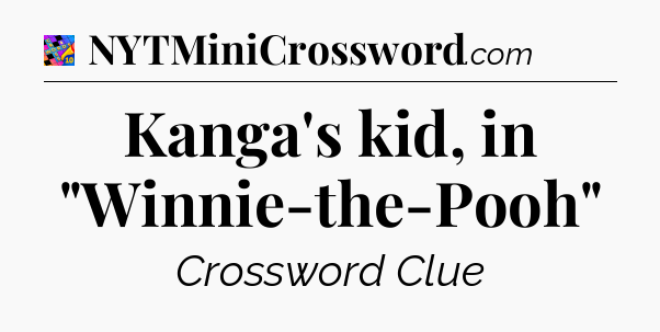 Kanga's kid, in 