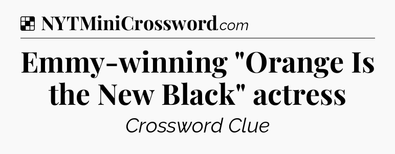 Solution: Emmy-winning 